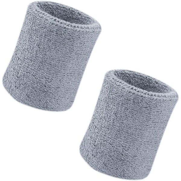 2-pack 4 tums handledsband svettband mjuka tjocka bomulls handledsband för tennis gym fotboll basket löpning