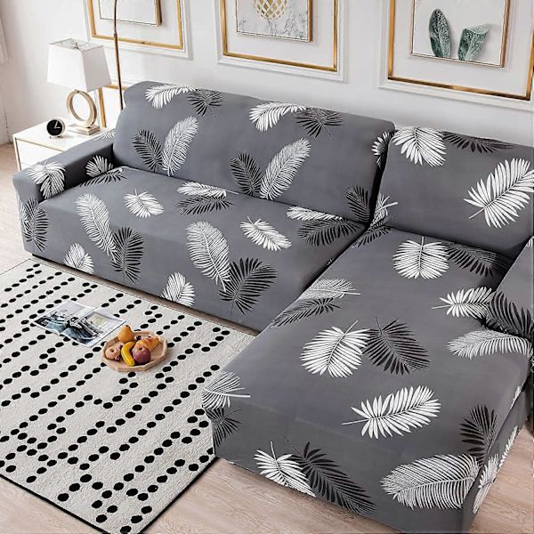 Sofatrekk, elastisk sofatrekk jacquard sofabeskyttelse (fjær, 1-seters sofatrekk: 90-140cm)