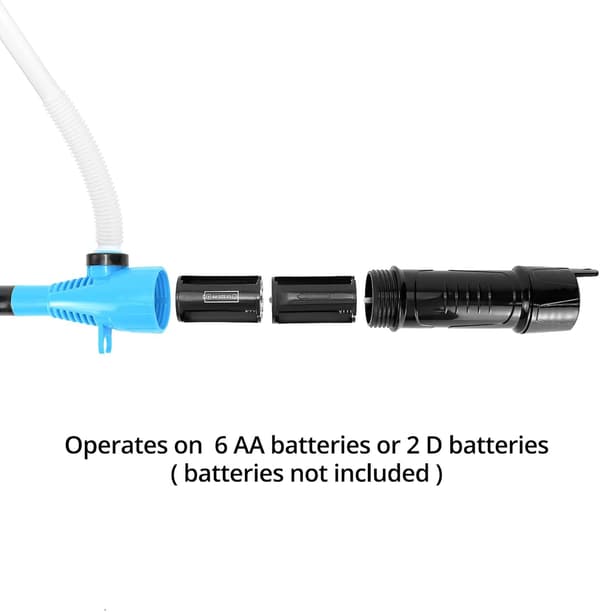 Uppladdningsbar vätskepump, elektrisk vattenpump, bärbar handpump, lämplig för bensin, vatten, olja, batterier ingår ej