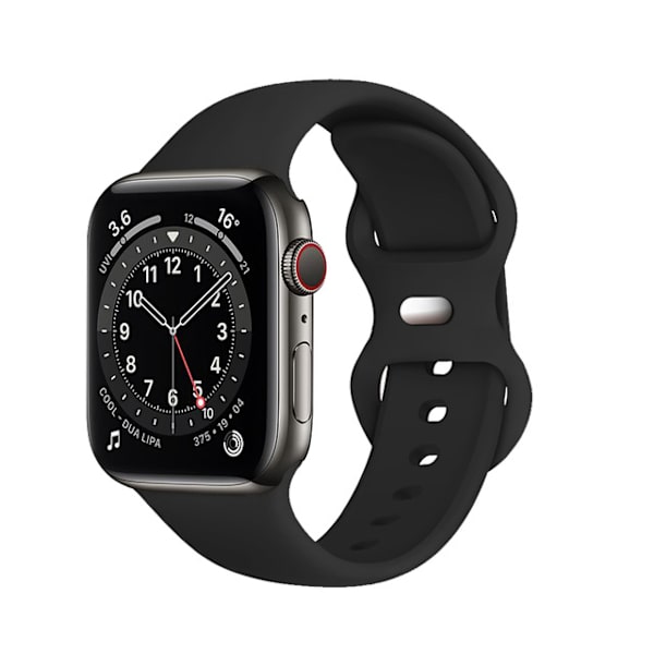 Kompatibel med Apple Watch Rem 38mm/40mm/41/42mm（SM）, til Apple Watch Series 10 9 8 7 6 5 4 3 2 1 SE, Sort 38mm/40mm/41/42mm（SM）