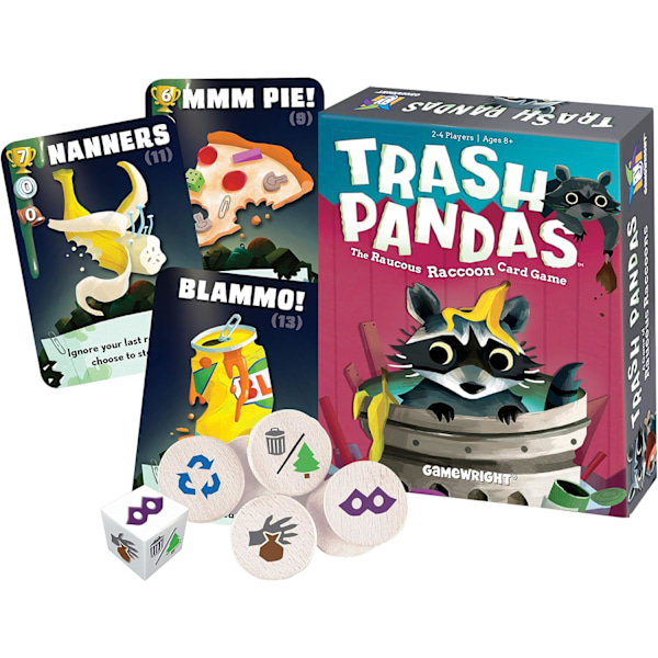 Gamewright | Trash Pandas | Miniatyrspel | Från 8 år | 2-4 Spelare | 20 Minuters Spelstid