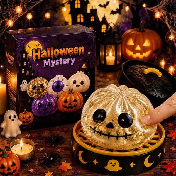 Halloween Spooky Bun Squeezing Malt Candy Stress Relief Toy Gift Box Style 2