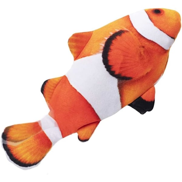 Floppy Fish Kattleksak - Kattleksaker för Innekatter, Realistisk Plysch Simulering Rörlig Fisk Kattleksak
