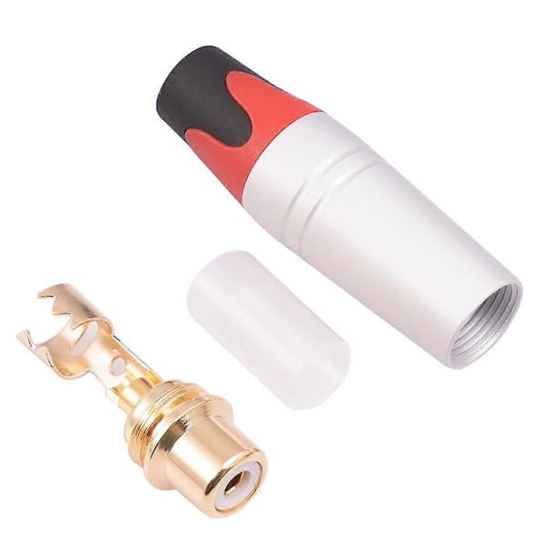TR056 RCA Hun Stik Adapter Højttalerstik RCA Jack Guldbelagt Loddeforbindelse til Lydkabel