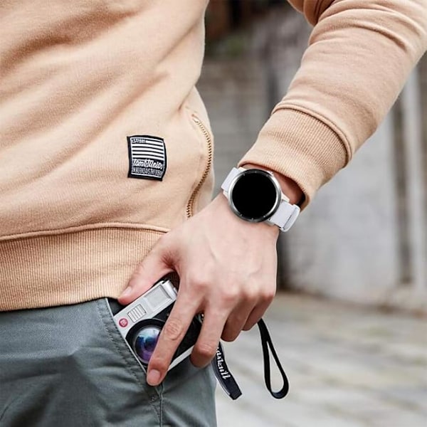 20mm armband för Garmin Vivoactive 3/3 Music/Venu/Venu 2 Plus/sq/sq 2/Forerunner 245/645/55, mjukt silikonersättningsarmband
