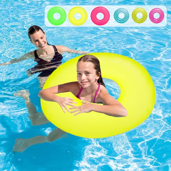 Uppblåsbara poolringar för barn och vuxna, uppblåsbara poolringar för sommarstrand, vatten och poolleksaker