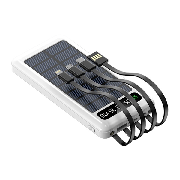 Powerbank Indbygget 4 Kabler 40000 Mah Bærbar Ekstern Batterioplader green