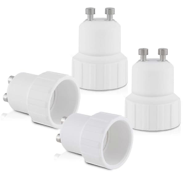 4-fatningsadapter - GU10 til E14 fatningskonverter - Bajonetfatningslampeholderadapter til halogen LED-pære