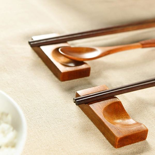 Chopstick-hviler i tre, skjehviler, pute, chopstick-hviler i japansk stil, chopstick-holder i tre