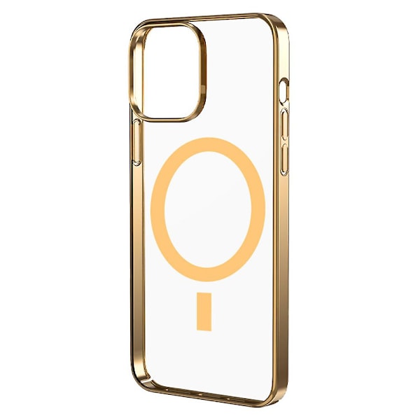 Magsafe Magnetisk PC Materiale Telefon Cover kompatibelt med 13pro Max, Guld