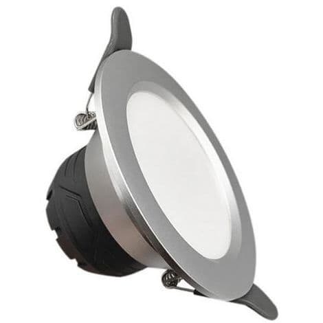 5W Rund LED Innfelt Spot SILVER hvitt lys.