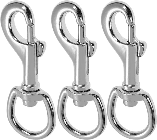 Svängbara karbinhakar, kraftig hundkoppelskrok 360° svängbara leder Trigger Clips Kraftiga Trigger Clips (3 st)