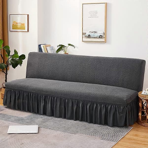 Sofatrekk uten armlener Stretch sofatrekk rosa