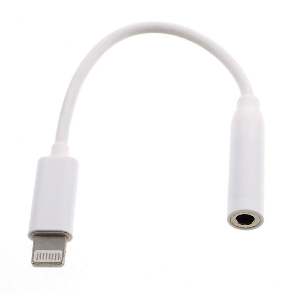 Lightning till 3,5 mm hona hörlursadapterkabel för iPhone 7/7 Plus, stöder IOS10.3