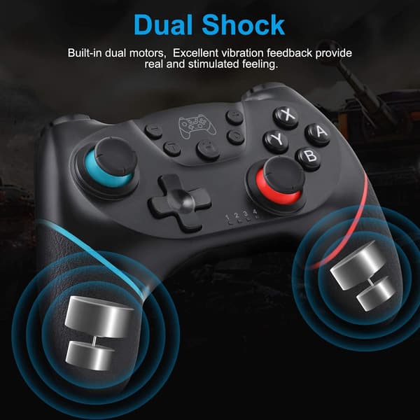 Til Switch/Switch OLED/Switch Lite, Switch Pro Controller med Vækning, Trådløs Switch Controller med 6-Akset Gyro