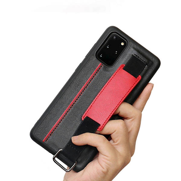 Läderfodral Kompatibelt med Samsung Galaxy S22 Ultra/s22+/s22, Stötsäkert skyddsfodral med handledsrem
