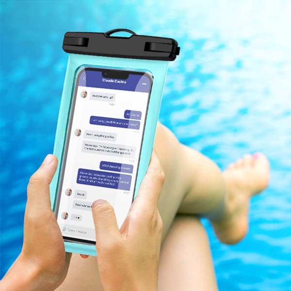 Vattentätt Telefonfodral 2-pack för Simning Resor Strandutflykt Snorkling Kajakpaddling