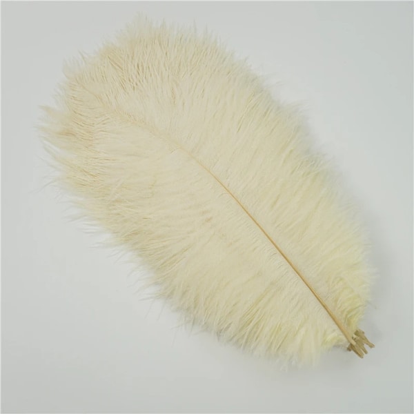 10 stk. Strudsefjer 30-35 cm til bryllupsdekoration