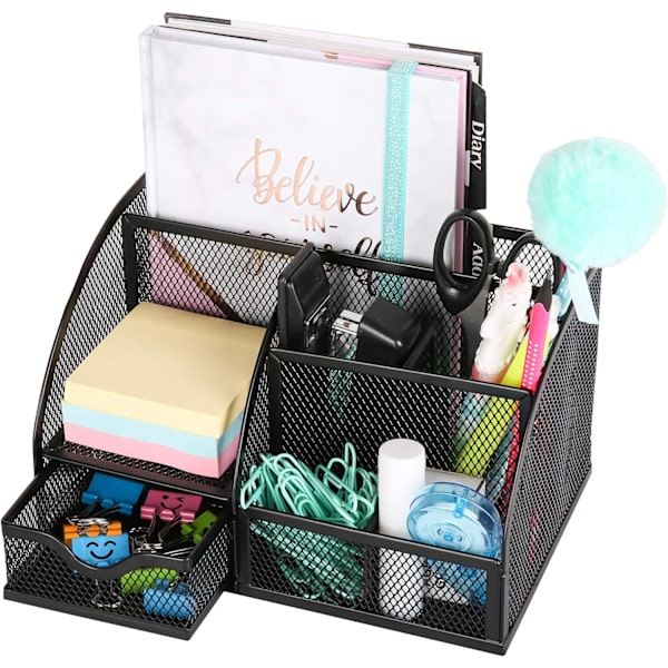 Skrivebordsorganisator/Mesh Skrivebordsoprydder/Penholder/Multifunktionel Organizer