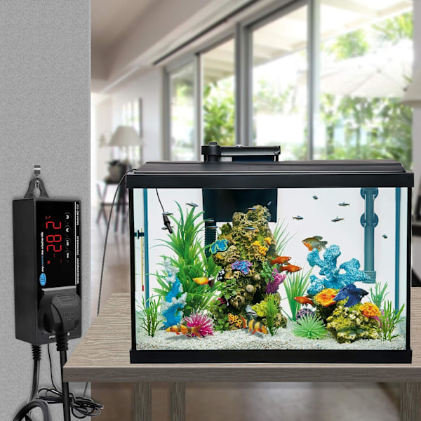 Digital LED Uppvärmnings- och Kyltemperaturregulator, Reptiltermostat för Orm, Ödla, Sköldpadda, Vivarium, 220V/16A
