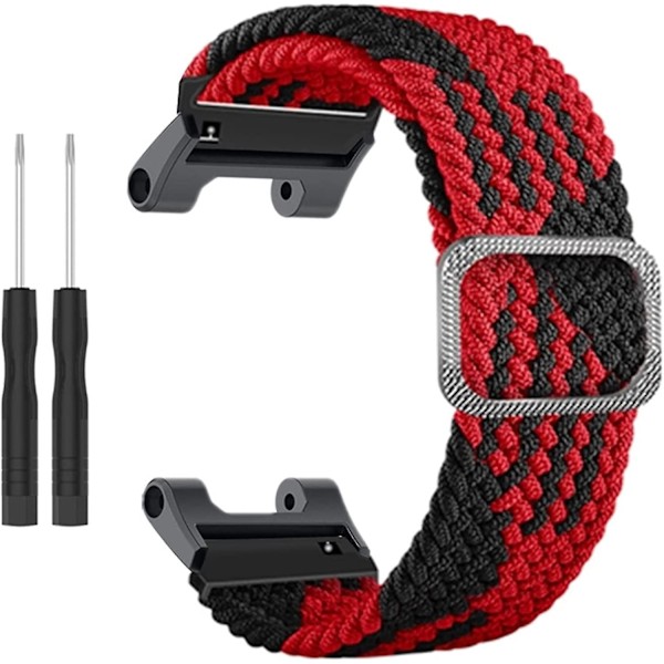Smartwatchband, Kompatibel med Amazfit T-rex/ T-rex Pro  Justerbar Nylonflätad Elastisk Armband