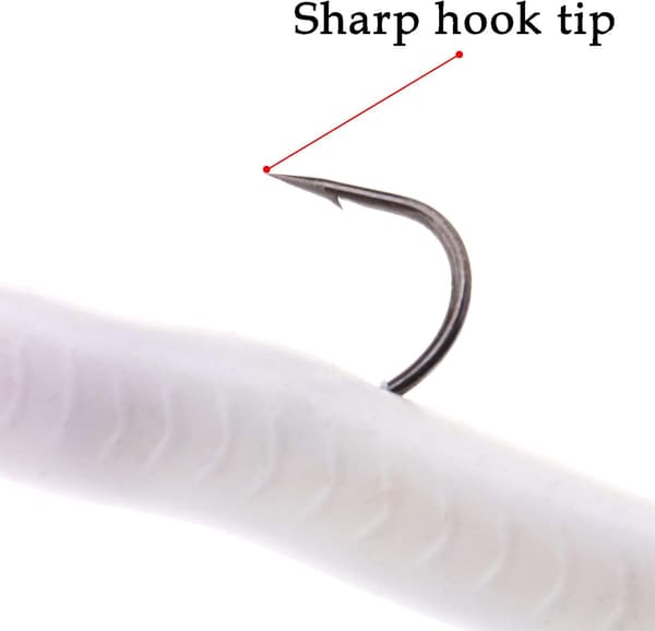 Fiskelokker, Sæt med 5 plastikfiskelokker, 10 cm