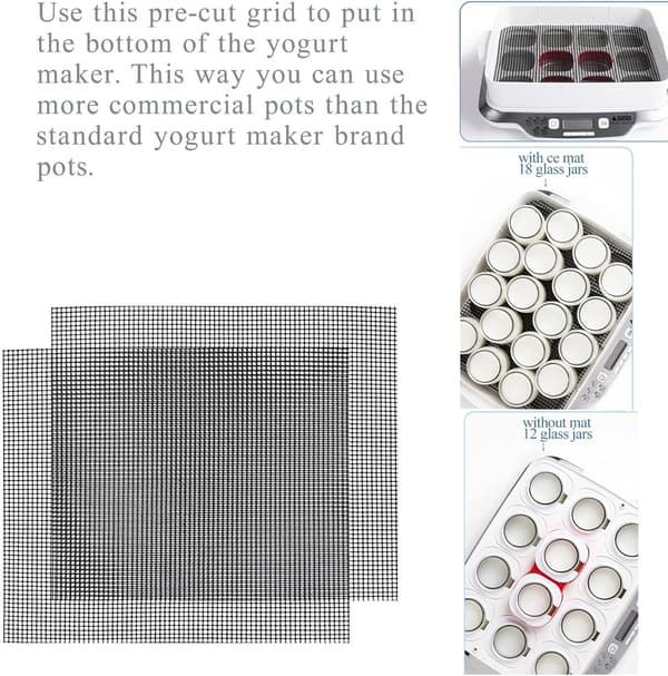42 x 36 cm BBQ Mesh – 2-delt sæt genanvendelige non-stick grillmåtter til grillning og madlavning
