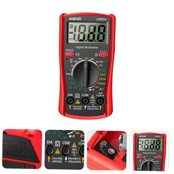 Digital Multimeter Voltmeter Multimeter Handhållen Oscilloscope Scope Frekvens Ohmmeter Elektrisk Multimeter Digitalt Testverktyg Multimeter Testare
