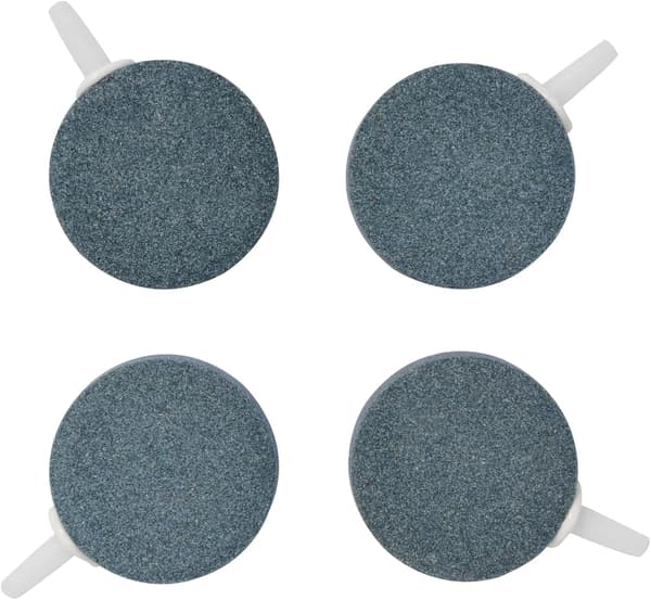 Luftstensskivdiffusor, 8 x 8 cm, syrediffusionssten, lämplig för akvarier, 4-pack.