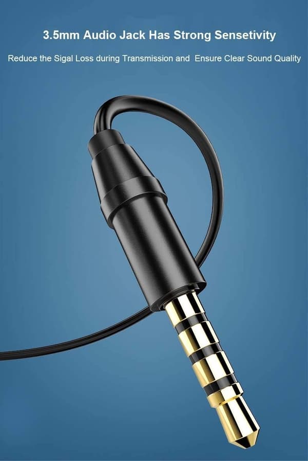 Støjreducerende kablede øretelefoner med mikrofon, kompatible med Samsung Galaxy S10 S9 Plus Note 9 A10e A11 A12 A13 A03S A31 A51 A52