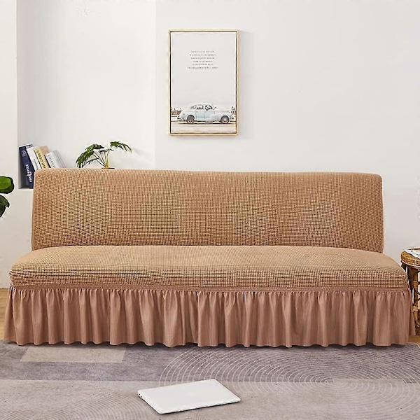 Sofatrekk uten armlener Stretch sofatrekk rosa