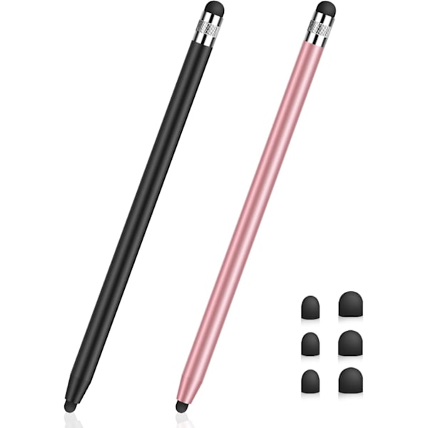 2 i 1 Stylus for iPhone/iPad/pro/Mini/Air/Samsung/Nettbrett