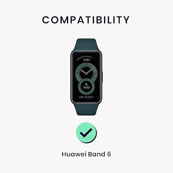Huawei Band 6 -yhteensopivat rannekkeet - 2 x Vaihtosilikonirannekkeet - tummansininen / pölyinen vaaleanpunainen