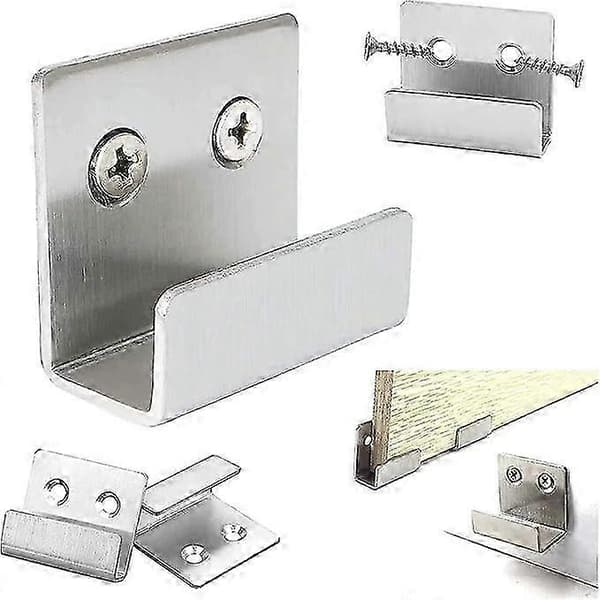 St rostfria spegelkrokar, kraftiga väggkrokar silver, väggmonterad kakelkrok, med 12 fixe p