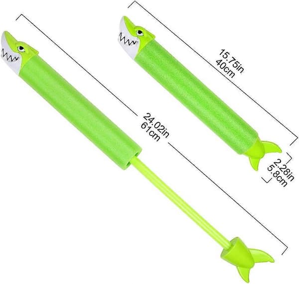 4-pack sprutpistoler, hajformade superdykpistoler, sommarvattenpistoler för barn, sprutleksaker för simbassänger, vattenleksaker för utomhusbruk