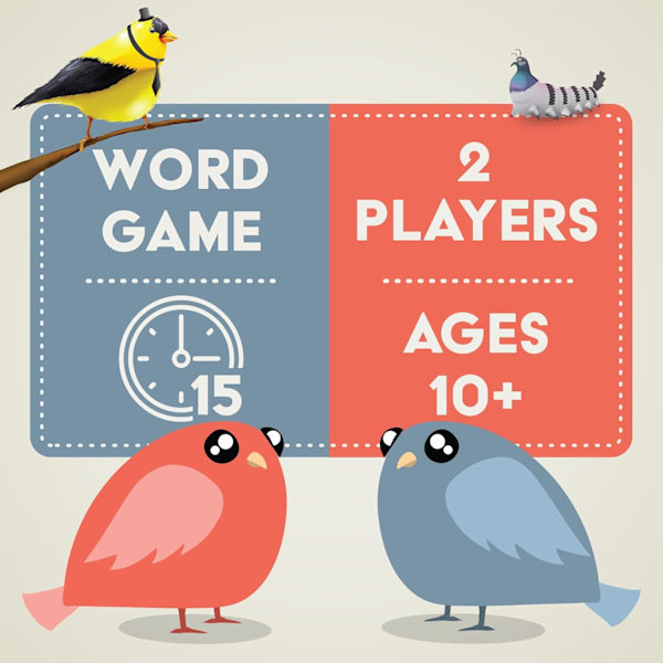 A Little Wordy av Exploding Kittens - 2 Spelare - Ålder 10+ - 15 Minuters Speltid - Bokstavsplatta Ordspel - Dejtkvällsspel