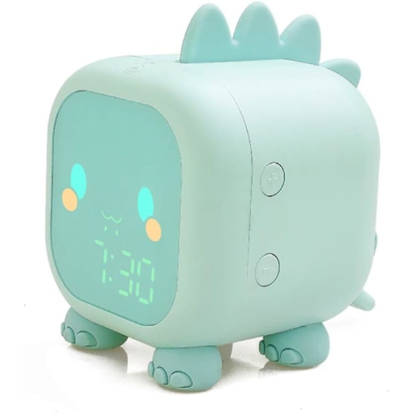 Børnevækkeur Børn Vågn Op Lys Søvntræning Digitalt Ur Natlys LED Lur Timer Snooze Funktion Sunrise Simulator