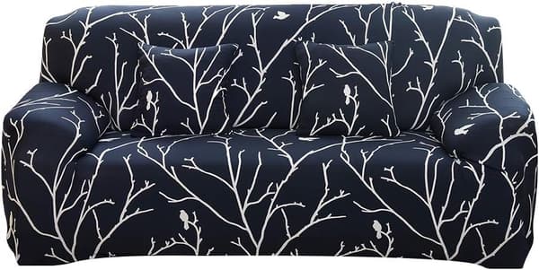 Sofatrekk 2-seters sofa Sofatrekk med trykk Stretch Sofatrekk Polyester Spandex Møbelbeskyttelsestrekk