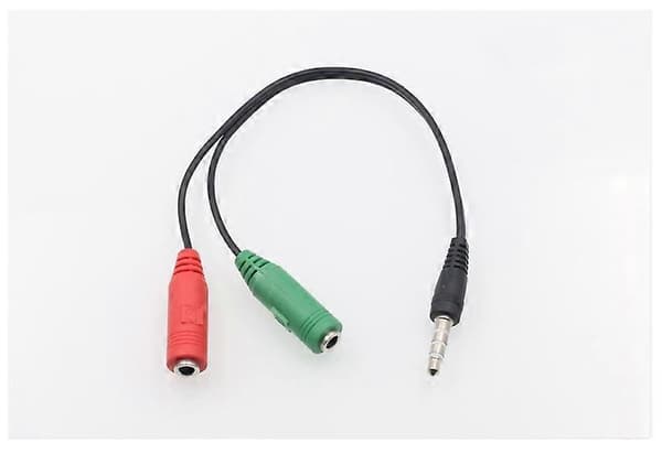 3,5 mm han til 2*hun adapter stik stereo jack splitter kabel