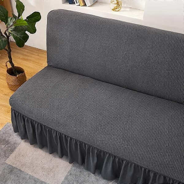 Sofatrekk uten armlener Stretch sofatrekk rosa