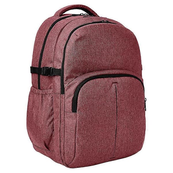Laptop Ryggsäck, 15 Tums Notebook Datorfodral, Vinröd