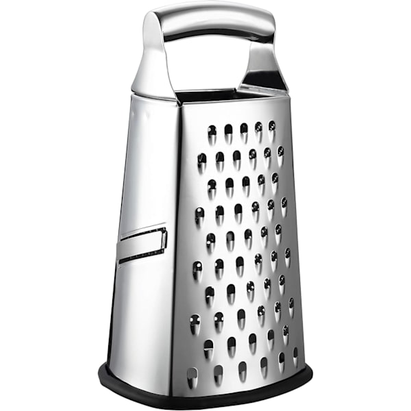Rivjern, rustfritt stål med 4 sider, best for parmesan, grønnsaker, ingefær