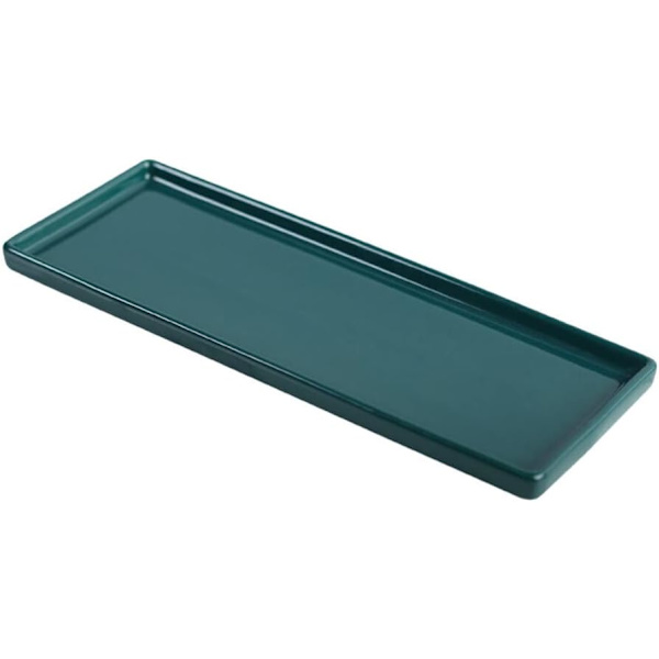Keramisk Toalettbricka Smyckeskål Badkarbricka Badrumsbricka Porslinsservetter Vanity Organizer