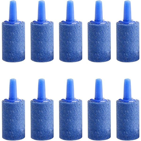 Akvarieluftdiffusere, boblediffusere, til akvarier, pakke med 10, blå, akvarietilbehør
