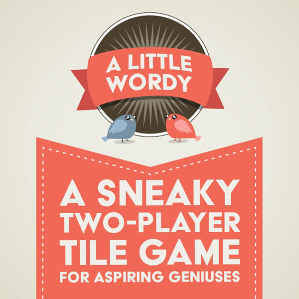 A Little Wordy av Exploding Kittens - 2 Spelare - Ålder 10+ - 15 Minuters Speltid - Bokstavsplatta Ordspel - Dejtkvällsspel