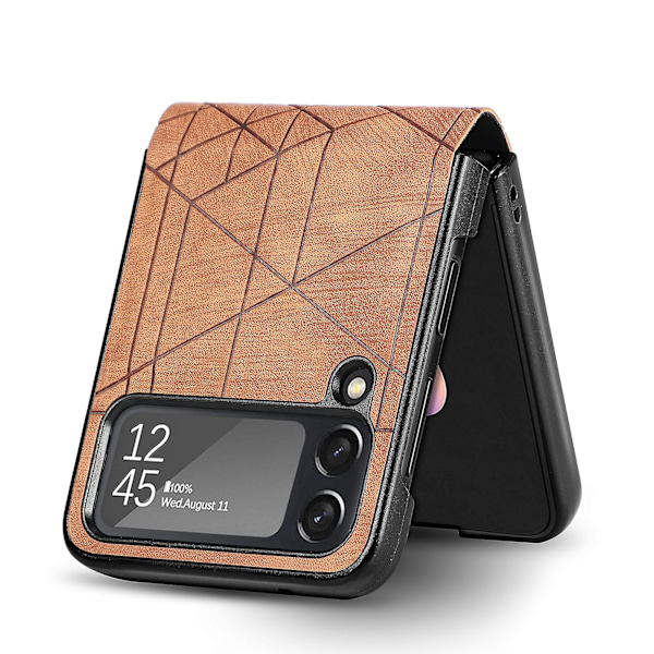 PU Stripes Deksel Kompatibelt med Samsung Galaxy Z Flip 4