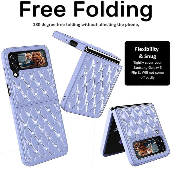 Diamantglitterfodral Kompatibelt med Samsung Galaxy Z Flip 3