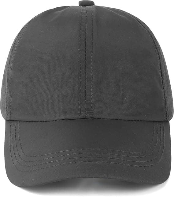 Baseballkasket til kvinder, Ponytail Solhat, Golfkasketter til damer, Krydsjusterbare hatte dark gray
