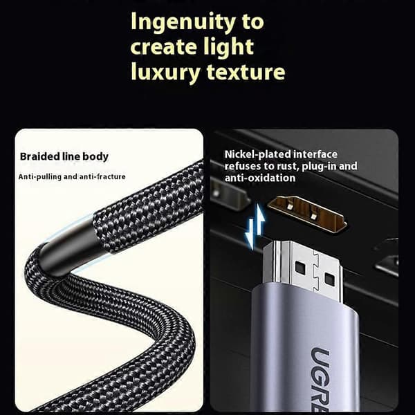 UGREEN 90451 1,5 m Type-C till HDMI-kabel 8K Högupplöst Displayadapter