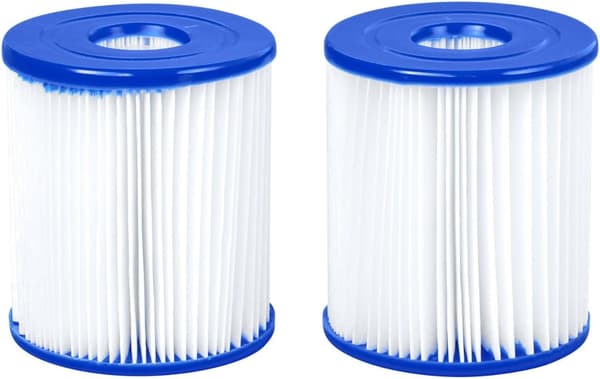 Kompatibel med Bestway poolfilterpatron 58093-17 #1, 7,9 x 8,9 cm (2-pack)